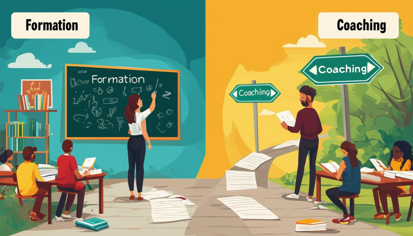 découvrez les différences clés entre la formation et le coaching pour orienter votre développement personnel. apprenez à choisir la méthode qui répond le mieux à vos besoins et à vos objectifs. explorez les avantages de chaque approche et transformez votre parcours vers une meilleure version de vous-même.