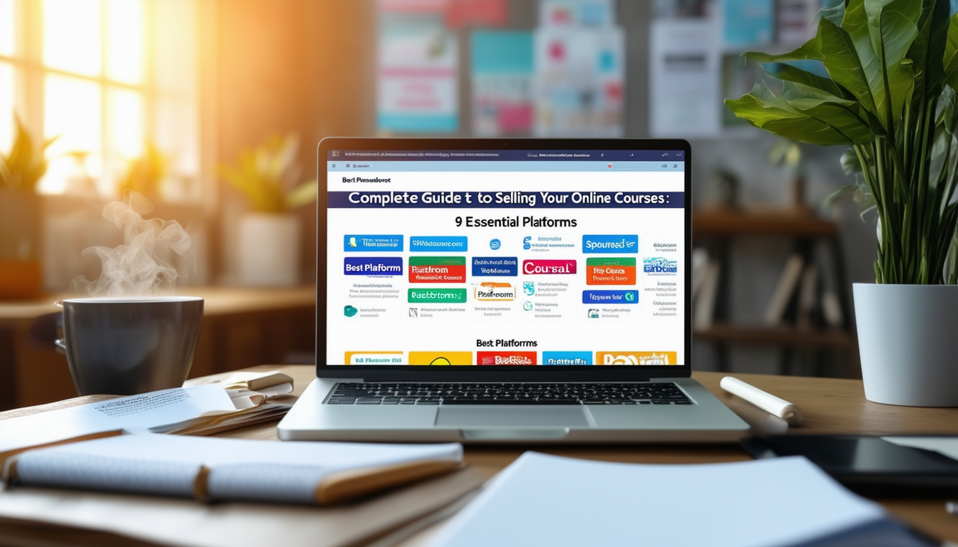 découvrez notre guide complet pour vendre vos formations en ligne, incluant les 9 plateformes incontournables qui vous aideront à maximiser vos ventes et atteindre un public plus large.