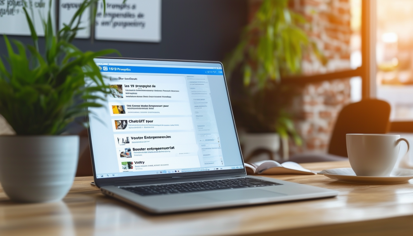 découvrez les 159 prompts incontournables de chatgpt pour dynamiser votre parcours entrepreneurial. améliorez votre créativité, vos stratégies et votre productivité avec ces outils puissants adaptés à vos besoins business.